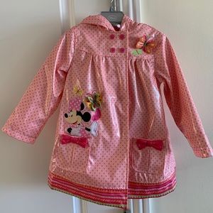 Disney Deluxe Minnie Mouse Raincoat size 3T